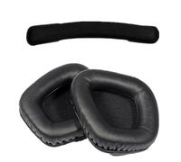 Replacement Earpads Memory Foam Ear Cushion Cover for Gaming Headset Earmuffs Pads Manchon en Mousse(1 Set Black PU)