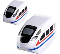 Replacement Electric Train Cars, USB Rechargeable Add-on for Electric Train Set Tracks, Cannot Operate Alone, Tracks & Cable Not Included, DO Not FIT with Magnetic Track (Car-2PCS)