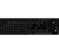 REPLACEMENT ENGLISH US KEYBOARD STICKERS ON BLACK BACKGROUND by 4Keyboard