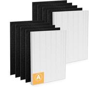 Replacement Filter A Compatible with Winix 5300,5300-2,6300,6300-2,C535,P300 PlasmaWave Air Purifiers.Compare to Winix 115115.2 True H13 Filters + 8 Acitivated Carbon Filters