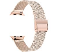 Replacement For Apple Watch Series 9 8 7 41mm/Se (2.Gen) 40mm Watch Band, Stainless Steel Woven Mesh Watch Strap For Iwatch Apple Watch Se 40mm Series 9 8 7 6 5 4 3 2 1