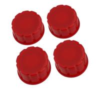 Replacement Gas Can Cap for 5 Gallon Container Coarse Thread Lid Compatible with 1 2.5 10 Gallon Storage Plastic Screw Top Red Cap(4pcs)