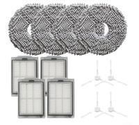 Replacement Kit for pour polaris PVCRAC 7790 pour iq Home Replacement | 4 brushes, 4 filters, 4 pads, direct fit, easy install, nylon plastic