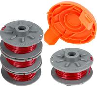 Replacement Line Spool for Gardena Turbo 5364-20 Strimmer with 1 Cap 05328-20 for Gardena Turbo SmallCut Trimmer (Item No. 2401) (4 Spools+1 Cover)