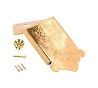 Replacement Mandolin Tailpiece for 8-String Mandolin, Durable Metal Tailpiece Bridge Parts with Buckle and Screws, Ideal for Beginners, School Performances, Festivals, Outdoor Classroom Music