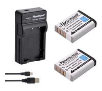 Replacement NP-95 Battery (2) and Portable USB Charger Kit for Fujifilm FinePix F30, FinePix F31fd, FinePix Real 3D W1, FinePix X100, FinePix X30, FinePix X100T, FinePix X100LE