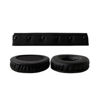 Replacement Parts for Beyerdynamic for Custom One Pro Earpads Earmuff Bumper Cushion Cups Pillow Cover Headband Manchon en Mousse(1 Set Leather Black)