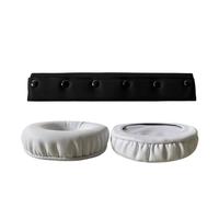 Replacement Parts for Beyerdynamic for Custom One Pro Earpads Earmuff Bumper Cushion Cups Pillow Cover Headband Manchon en Mousse(1 Set Leather White)