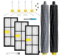 Replacement Parts for irobot Roomba 805 960 860 861 866 870 880 890 900 960 980 981 985 Robot Vacuum, 1 Debris Extractor 3 Filters 4 Side Brushes & 4Screws
