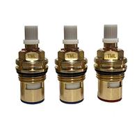 Replacement Quarter Turn Tap Valves to fit Franke and Perrin & Rowe taps (Set of 3 tap valves for triflow taps) by Tap Magician