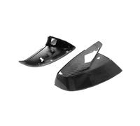 Replacement Rearview Side Mirror Covers Cap Compatible For Audi 16-22 Q7 4M SQ7 18-22 Q5 Q5L SQ5 Carbon Fiber Shell With Blind Spot Assist(19-21 SQ7)