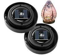 Replacement Solar Light Tops | 2 Pieces Yard Lighting Parts,Solar Garden Light Replacement Lid - for Homeowners Decorators Backyard Driveway Deck Patio Pathway Garage Shed Campsite Porch