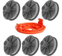 Replacement Spool for Gardena 5307-20 Strimmer 20ft x 1.65mm for Gardena EasyCut ComfortCut PowerCut SmallCut Strimmer (6 Spools + 1 Cover)