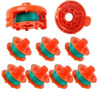 Replacement Spool for Gardena Brushcutter,05367-20 with Cover 05329-20 for Gardena Turbo SmallCut Strimmer (Spool x 8 + 2 Covers)