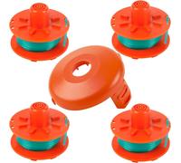 Replacement Spool for Gardena Turbo SmallCut Strimmer Item 2404 and 2402,2mm Spool for 5367-20 Strimmer with Cover 5329-20 (4 Spools + 1 Cover)