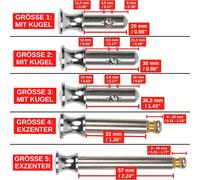 Replacement Strainer Basket Strainer 36.5 Mm Long With Ball,Exceeds 31.3 Mm Depth In Drain,Ø 7.8 Mm,Brass Pin,Compatible With Franke,Blanco Drain Plug