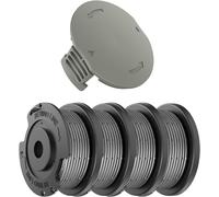 Replacement Strimmer Line Spool for Bosch EasyGrassCut 18 23 26 SL Cordless Trimmer Spool Replaceable with Replacement Spool F016800569 (4 Spools of Thread,1 Brush Cutter Cover)