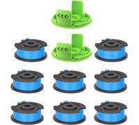 Replacement Strimmer Line Spool for Greenworks G24LT G24LTK2 G24LT30M G24LT30MK2 24V Strimmer Trimmer (8 Spools + 2 Caps)