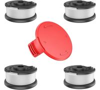 Replacement Strimmer Line Spools with Trimmer Cover for Einhell GE-CT 18/28 Li and GE-CT 18/28 Li TC Strimmer Spool for Einhell TLE-03 Line Cover 4 Pieces