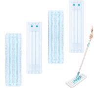Replacement Wiper Blade Cover For Leifheit Profi Xl Micro Duo/Cotton Plus Floor Wiper Blade Replacement Cover Thick Premium Material Strong Absorbency 4 Pack