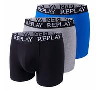 REPLAY Basic Cuff Logo Hommes Boxer-short Lot de 3 I101102-N175 M