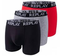 REPLAY Basic Cuff Logo Hommes Boxer-short Lot de 3 I101102-N176 2XL
