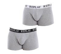 Replay - Boxer Élastique en Coton - Homme - Sous-vêtements - Gris - Taille: 2XL