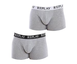 Replay - Boxer Élastique en Coton - Homme - Sous-vêtements - Gris - Taille: 2XL
