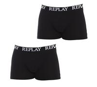 REPLAY Boxer, Logo (2 pièces), Noir, M Homme
