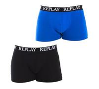 REPLAY Boxer, Logo (2 pièces), Turquoise/Noir, L Homme