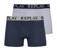REPLAY Boxer Style Cuff Logo Hommes Boxer-short Lot de 2 I101143-N145 XL