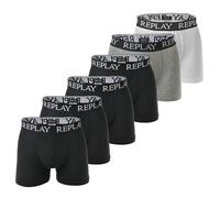 REPLAY Boxers gris / noir / blanc, Taille L