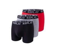 REPLAY Boxers gris / noir, Taille M