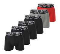 REPLAY Boxers gris / rouge / noir / blanc, Taille XL