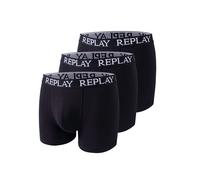 REPLAY Boxers noir chiné / blanc, Taille S