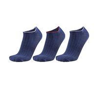 REPLAY C100631-001-N163 Chaussettes Sneaker, avec logo (3 paires) Socks Unisex DARK BLUE/LOGO ASS COLOURS Taille 35/38