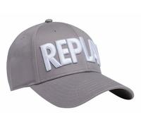 REPLAY Cap gris clair blanc pour femme et homme - Cap Iron Grey - Optical White 202155 M/L