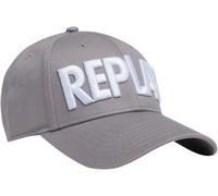 Replay Casquette Homme Style Baseball En Coton Twill Épais Gris Taille Unique