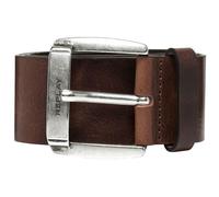 REPLAY Ceinture brun foncé en cuir pour homme - Classic Belt Fade Tobacco 202332 100 cm