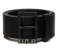 REPLAY Ceinture noir en cuir pour homme - Leather Belt 249144 85 cm