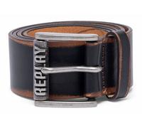 REPLAY Ceinture noir marron en cuir pour homme - Leather Belt Lt Brown Smoke 244082 90 cm