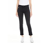 REPLAY Damen Jeans Faaby Slim-Fit mit Comfort Stretch, Noir 098 (Schwarz), 30W / 30L