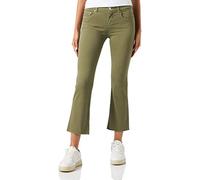 Replay Faaby Flare Crop Jean évasé pour femme, Light Military 833 (Vert), 26W