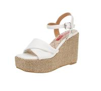 Replay Femme Sandales Mollet cale, Blanc 061, 39 EU