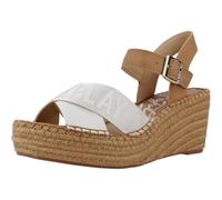 Replay Femme Susan Cross Sandale cale, 061 Blanc, 40 EU