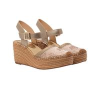 Replay Femme Susan Rbj 2 Sandale cale, Platine 045, 41 EU