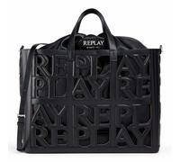 Replay Fw3837, Sac Femmes, X086 Black + Cambridge Brown, Taille Unique