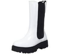 REPLAY Garçon Fille Mizar Botte mi-Mollet, Blanc (061), 32 EU