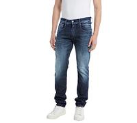 REPLAY Herren Jeans Anbass Slim-Fit Bio, Bleu foncé 007-2 (Blau), 30W / 34L