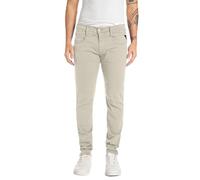 REPLAY Herren Jeans Anbass Slim-Fit Hyperflex Color X-Lite mit Stretch, Gris (Moon Grey 604-1), 33W / 32L